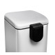 Мусорное ведро с плавным закрытием квадратное Mixxus Style-TC0106 SS Color 6л цвет нержавейка (MI70
