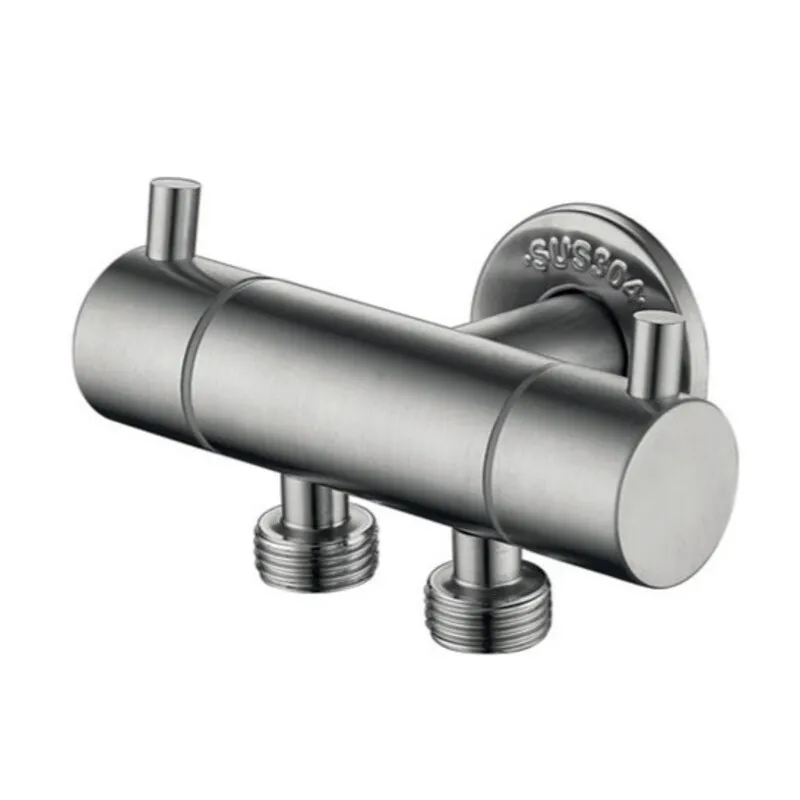 Кран для подключения сантехприборов из нерж. стали ZERIX VAL-13-1/2x1/2x1/2