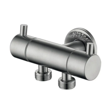 Кран для подключения сантехприборов Zerix VAL-13-1/2x1/2x1/2 с нерж. стали SUS304