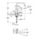 Однорычажный смеситель для мойки Grohe Eurosmart