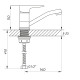 Смеситель для умывальника Zerix SOP4-B 045
