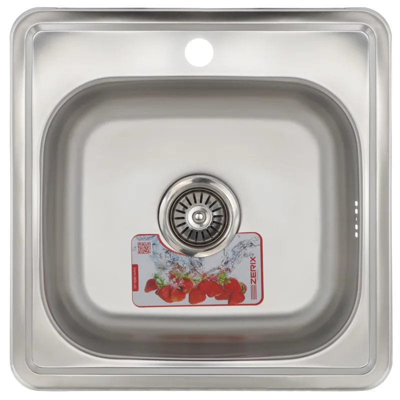 Мойка кухонная Zerix Z4848-06-160E (Satin)