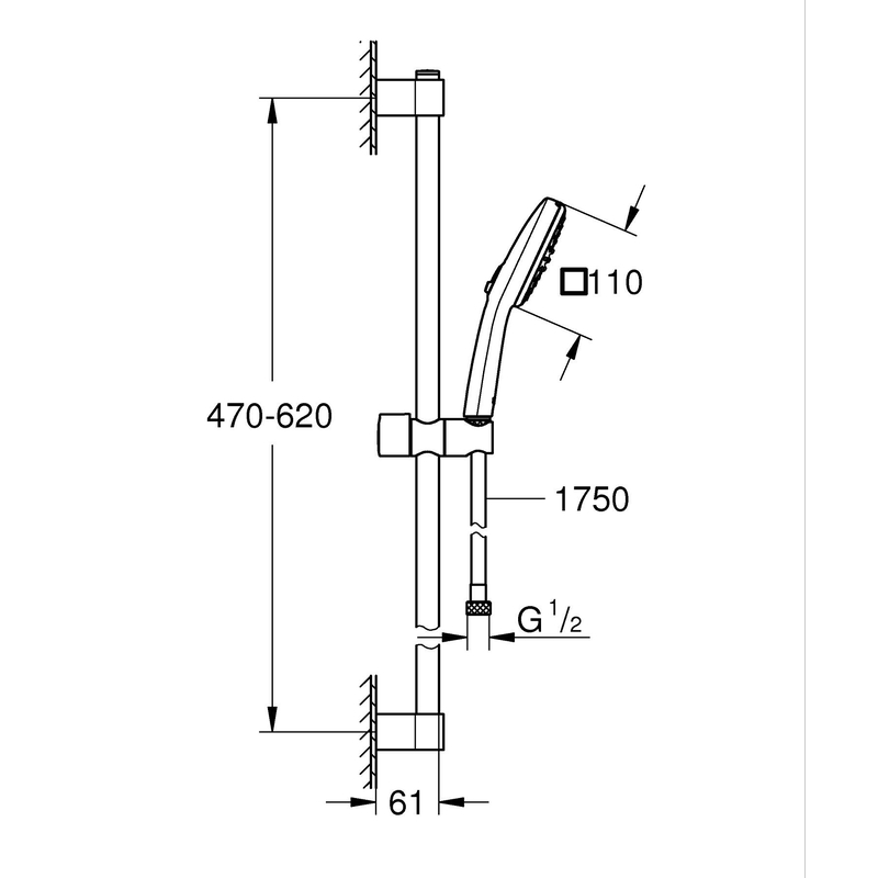 Набор смесителей для ванной Grohe Cubeo