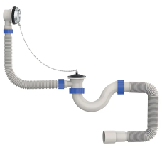 Сифон для ванны Mixxus SV-01-A 1 1/2" прямоточный с выпуском и переливом