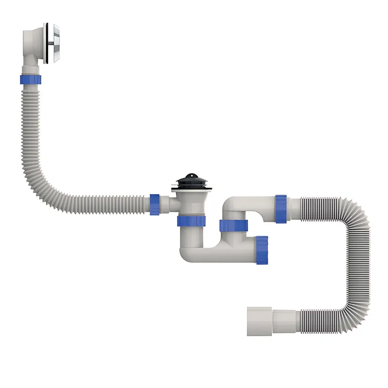 Сифон для ванны Mixxus SV-02-A 1 1/2" с ревизией, выпуском и переливом