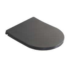 Сидение-крышка для унитаза Mixxus Premium SEAT COVER ELLIPSE-2005 GRAY 445х360х37mm дюропласт (MP66