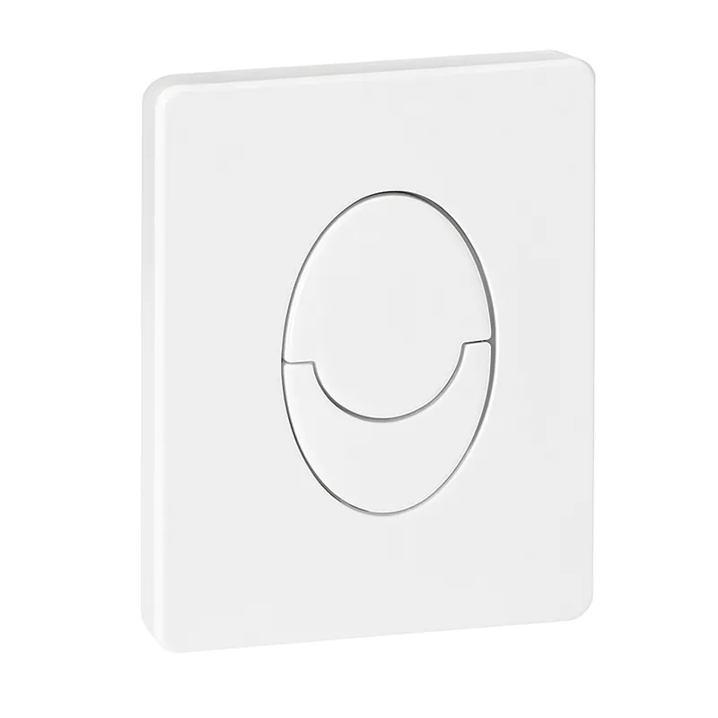 Панель смыва пластиковая Koer KT-0606-03 157x198x3mm, закругленная кнопка (цвет белый)