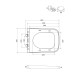 Сидение-крышка для унитаза Mixxus Premium SEAT COVER QUADRO-2005 430х345х30mm дюропласт