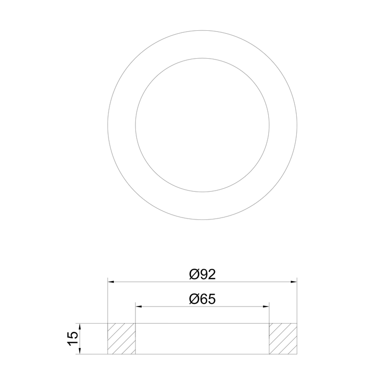 Пенопластовая прокладка для сливного клапана бачка унитаза Koer KT-1407 для KT-0201, KT-0202 (черны