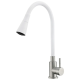 Смеситель для кухни MIXXUS SUS-011-T REFL.WHITE с силиконовым изливом из нерж. стали SUS304, излив