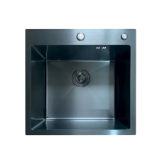 Мойка Mixxus MH5050 Micro Decor Black (3.0/0.8) с нерж. стали (цвет черный)