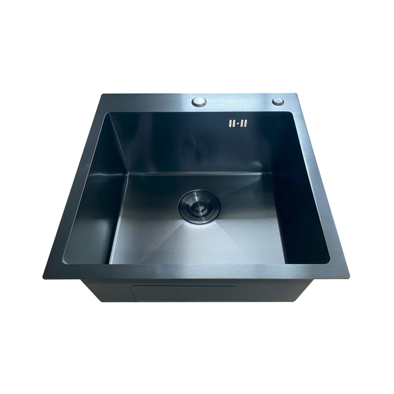 Мойка Mixxus MH5050 Micro Decor Black (3.0/0.8) с нерж. стали (цвет черный)