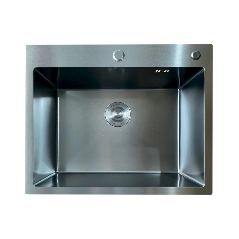 Мойка Mixxus MH6050 Micro Decor Black (3.0/0.8) из нерж. стали (цвет черный)