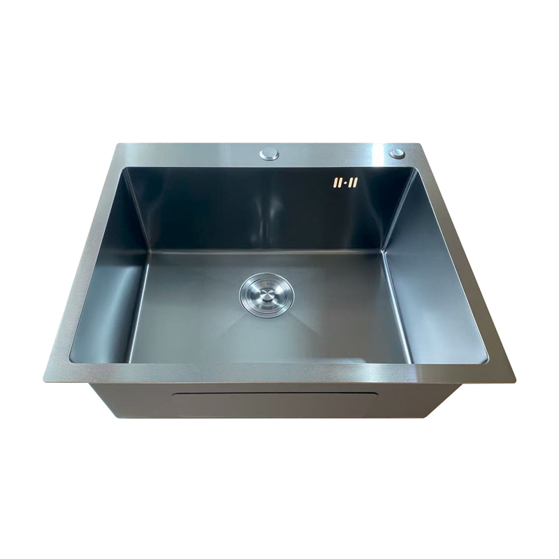 Мойка Mixxus MH6050 Micro Decor Black (3.0/0.8) из нерж. стали (цвет черный)