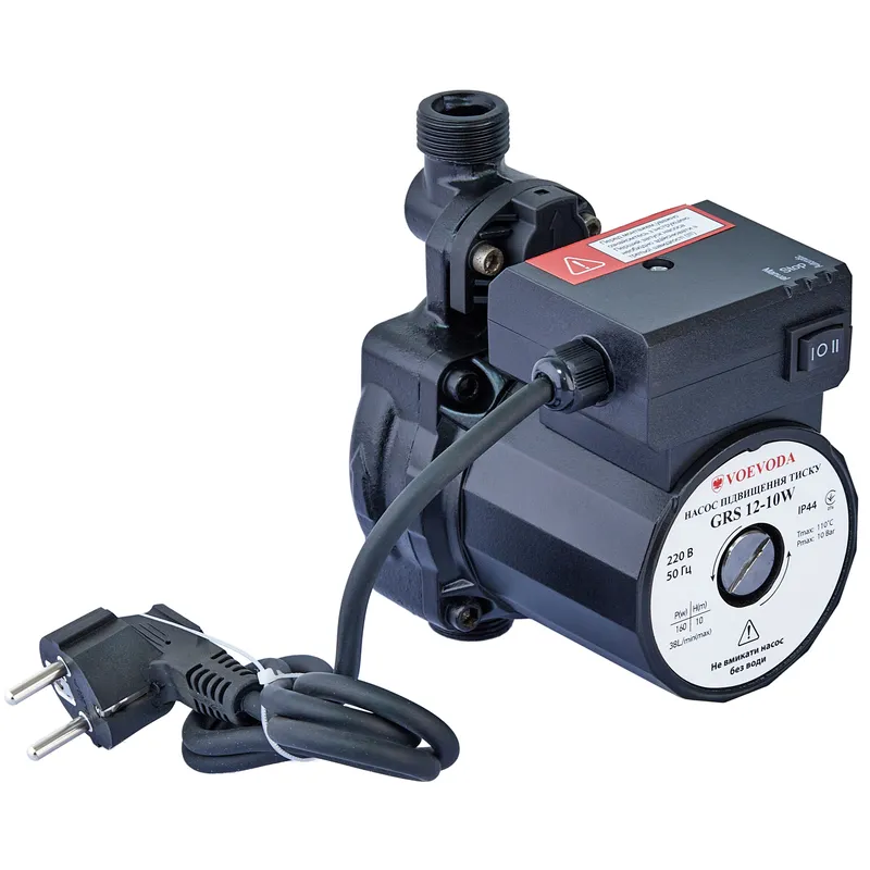 Voevoda GRS 12/9W Насос підвищення тиску Н=9М, Q=30л/хвил, P=0,12 кВт (без гайок) (8 шт/ящ) (VV0033