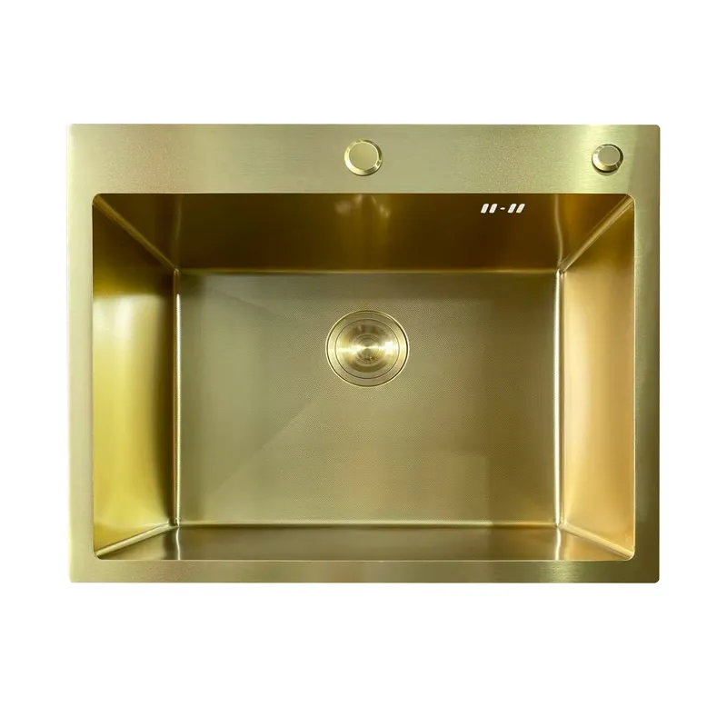 Мойка Mixxus MH6050 Micro Decor Brushed Gold (3.0/0.8) из нерж. стали (цвет матовое золото) (MI8222