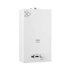 Газовая колонка KOER KWH.G0410 WHITE дымоходная с пьезорозжигом 10 л/мин (цвет белый)