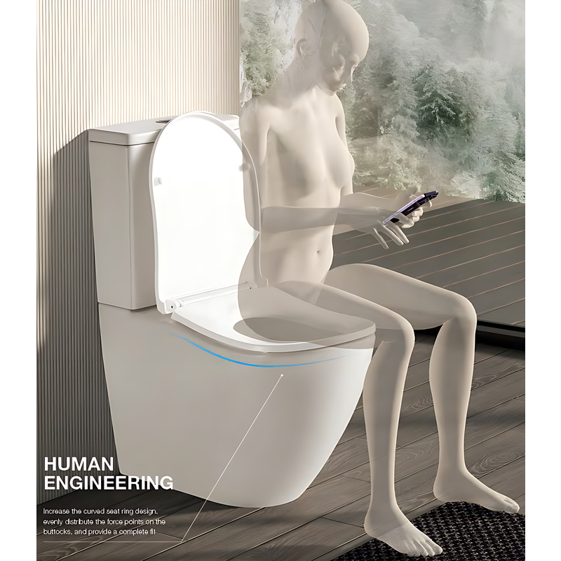 Унитаз-компакт эргономичный Koer TT-0201-T3 675x390x860mm система смыва TORNADO 3.0