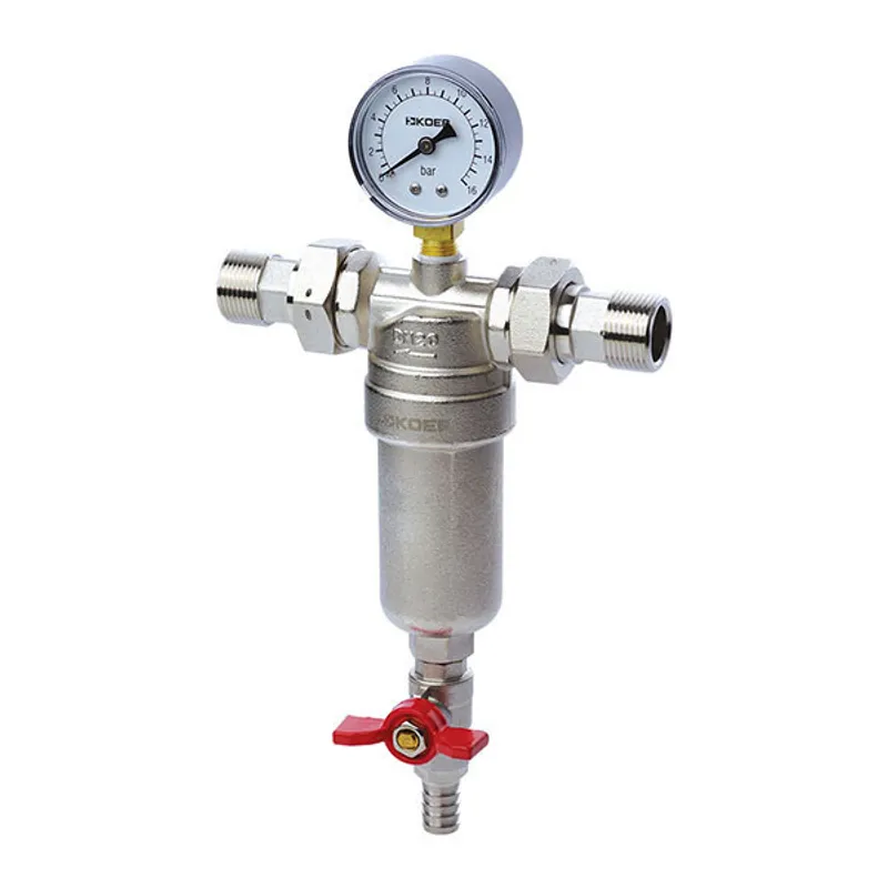 Фильтр самоочищающийся с манометром Koer KR.1250 - 1''