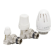 Комплект для подключения радиатора Koer SET-11 - 1/2"x1/2" (угловой) с термоголовкой ВН