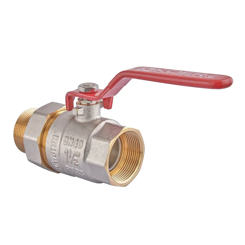 Кран с американкой Koer KR.229 - 1 1/2" ручка рычаг