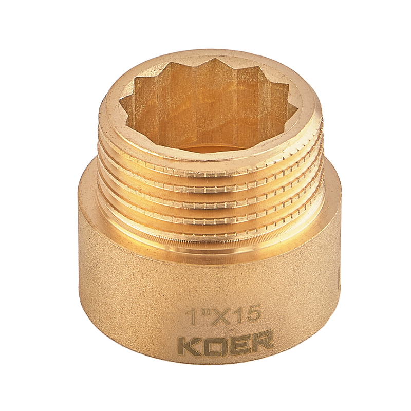 Удлинитель Koer KF.E10-15.WN - 1"-15мм без никеля