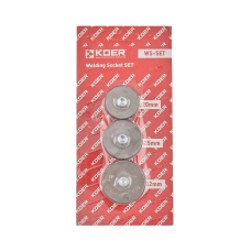 Комплект насадок KOER WS-SET для паяльника PPR (цвет синий) 20мм,25мм,32мм