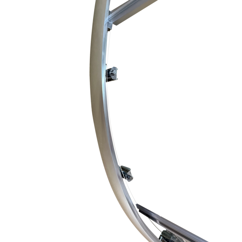 Душевая кабина без поддона Koer SR SC04-90x90x195-TR-02 прозрачное стекло Easy Clean 5мм SS Color (