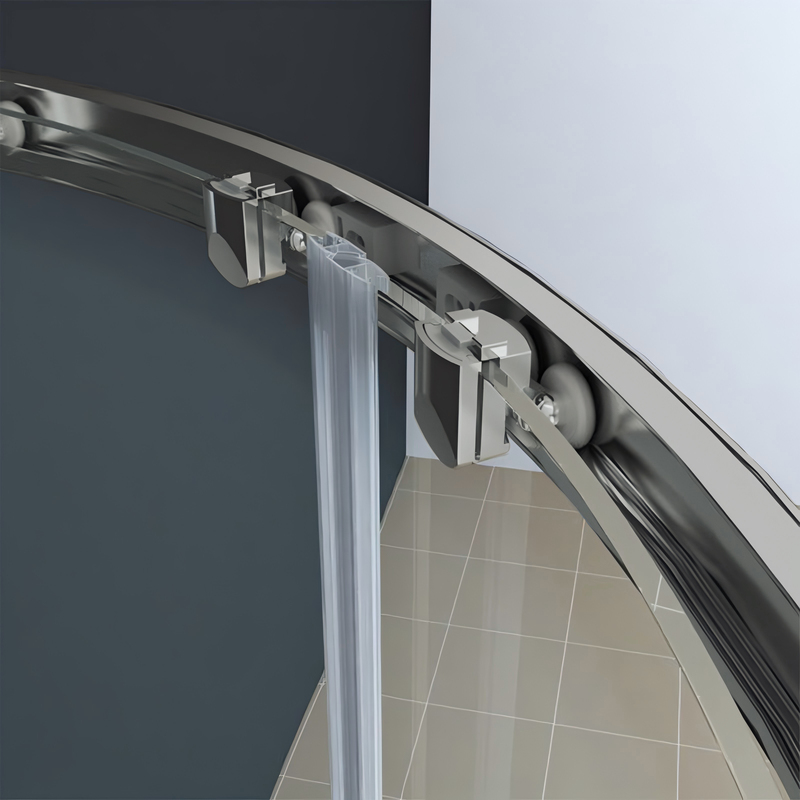 Душевая кабина без поддона Koer SR SC04-90x90x195-TR-02 прозрачное стекло Easy Clean 5мм SS Color (