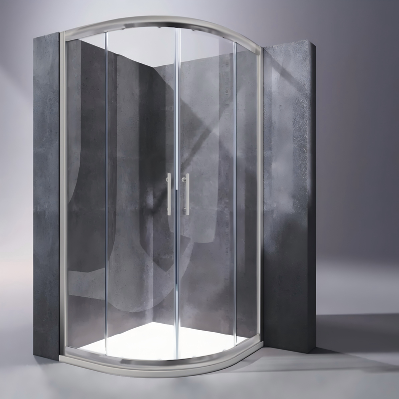 Душевая кабина без поддона Koer SR SC04-90x90x195-TR-02 прозрачное стекло Easy Clean 5мм SS Color (