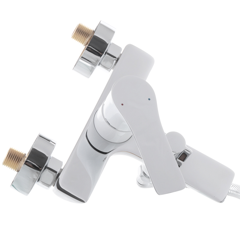 Смеситель для ванны с коротким изливом Mixxus Premium Eva 009 Euro Белый