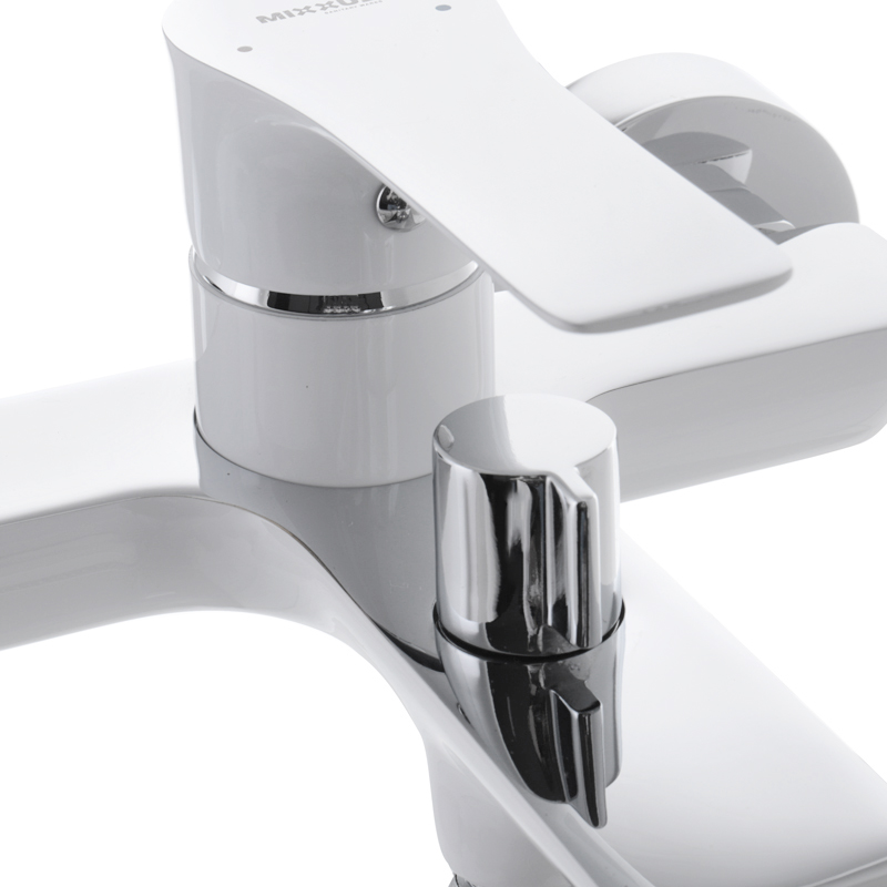 Смеситель для ванны с коротким изливом Mixxus Premium Eva 009 Euro Белый