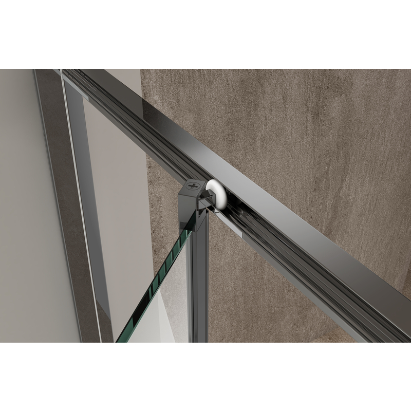 Душевая кабина без поддона Koer SR SC09-90x90x200-R-TR-07 прозрачное стекло Easy Clean 6мм Графит (