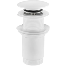 Донный клапан для раковины Koer PW-08-03 1 1/4'' без перелива автоматический СLICK-СLACK (Цвет белы