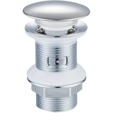 Донный клапан для раковины Zerix BV-02 1 1/4'' без перелива автоматический СLICK-СLACK (Цвет хром)