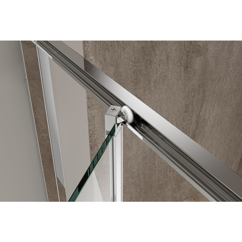 Душевая кабина без поддона Koer SR SC09-90x90x200-R-TR-01 прозрачное стекло Easy Clean 6мм Хром (KR