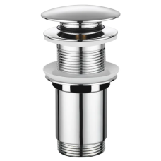 Донный клапан для раковины Koer PW-08-01 1 1/4'' без перелива автоматический СLICK-СLACK (Цвет хром