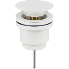 Донный клапан для раковины Koer PW-11-03 1 1/4'' универсальный (с/без перл) СLICK-СLACK (Цвет белый