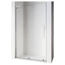 Дверь в нишу Walk-In раздвижная Koer SR SD07-120x200-R-TR-01 прозрачное стекло Easy Clean 8мм Хром