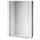 Дверь в нишу Walk-In раздвижная Koer SR SD07-120x200-R-TR-01 прозрачное стекло Easy Clean 8мм Хром