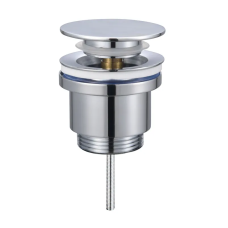 Донный клапан для раковины Koer PW-11-01 1 1/4'' универсальный (с/без перел) СLICK-СLACK (Цвет хром