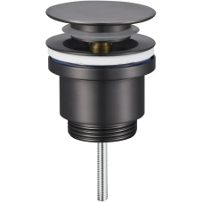 Донный клапан для раковины Koer PW-11-07 1 1/4'' универсальный (с/без перл) СLICK-СLACK (Цвет графи