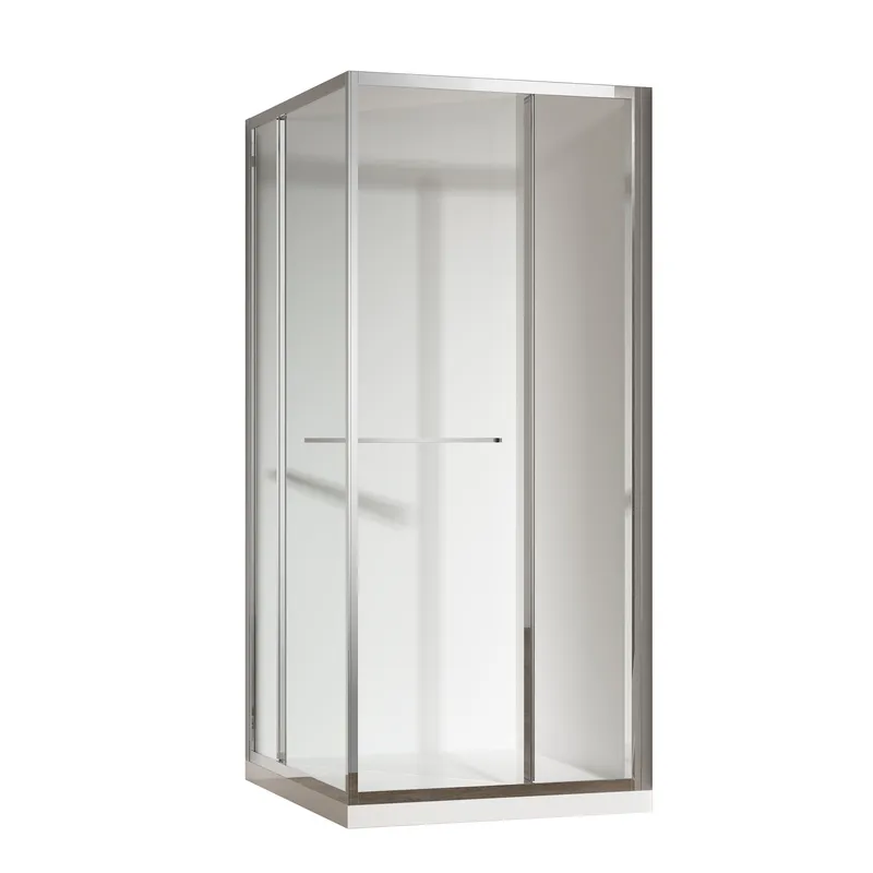 Душевая кабина без поддона Koer SR SC09-90x90x200-L-TR-01 прозрачное стекло Easy Clean 6мм Хром (KR