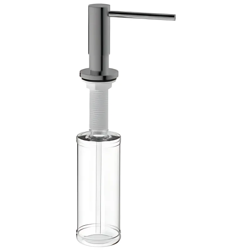 Дозатор для жидкого мыла врезной MIXXUS DIS-03.SUS GRAPHITE из нерж.стали SUS304 цвет графит (300мл