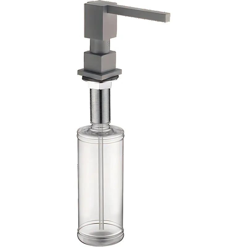 Дозатор для жидкого мыла врезной KOER SDB-02-07 цвет графит (300 мл)