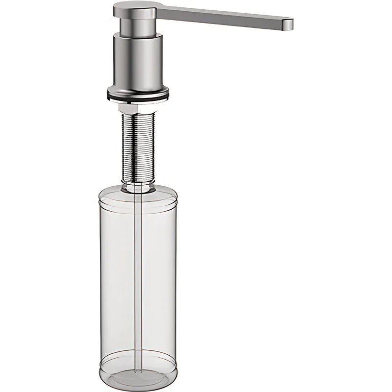 Дозатор для жидкого мыла врезной KOER SDB-03-07 цвет графит (300 мл)