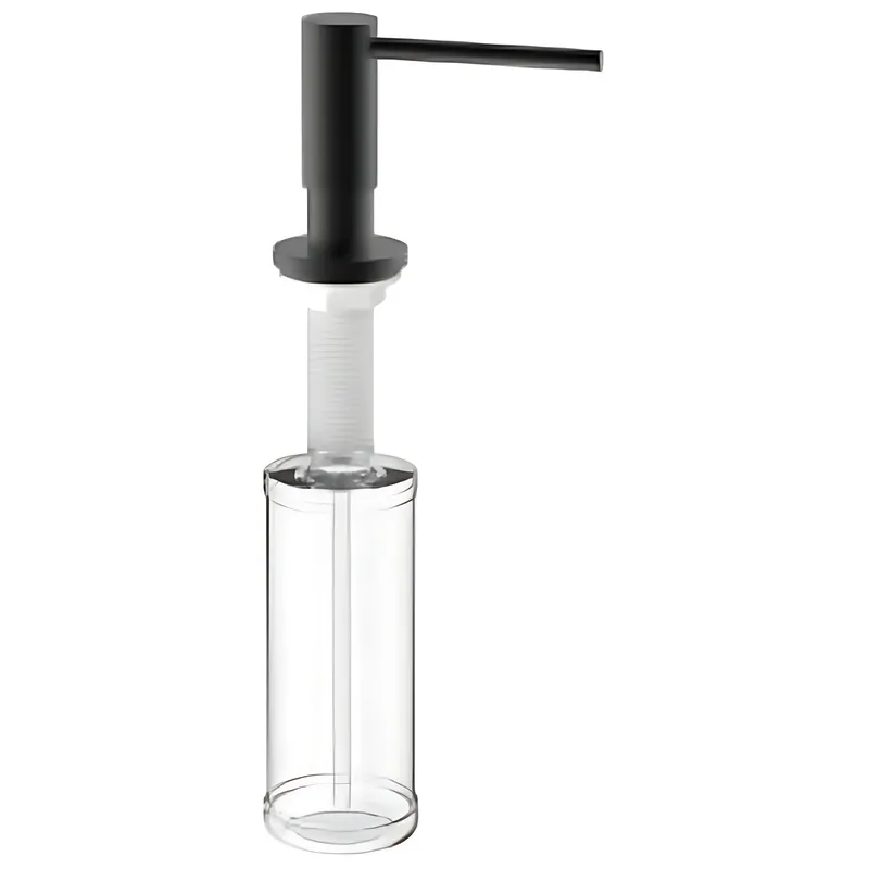 Дозатор для жидкого мыла врезной MIXXUS DIS-03.SUS BLACK из нерж.стали SUS304 цвет черный (300мл) (