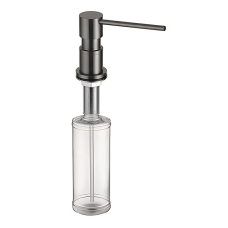 Дозатор для жидкого мыла врезной KOER SDB-01-07 цвет графит (300 мл)