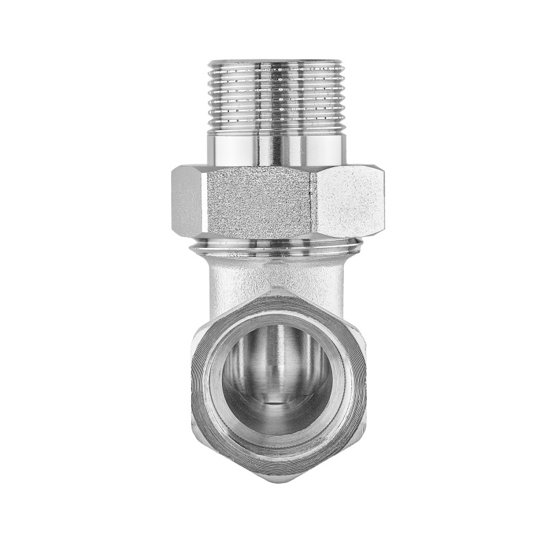 Сгон американка Nolf NFC.521-06 - 1/2" угловой никелированный