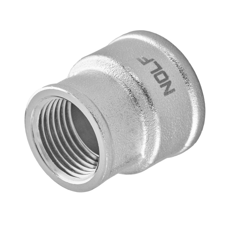Муфта редукционная Nolf NFC.C0608-N-3/4"x1/2" никелированная